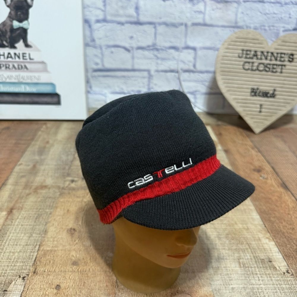 Castelli Cycling Wool Beanie Visor Hat Thermal Cap Winter hat